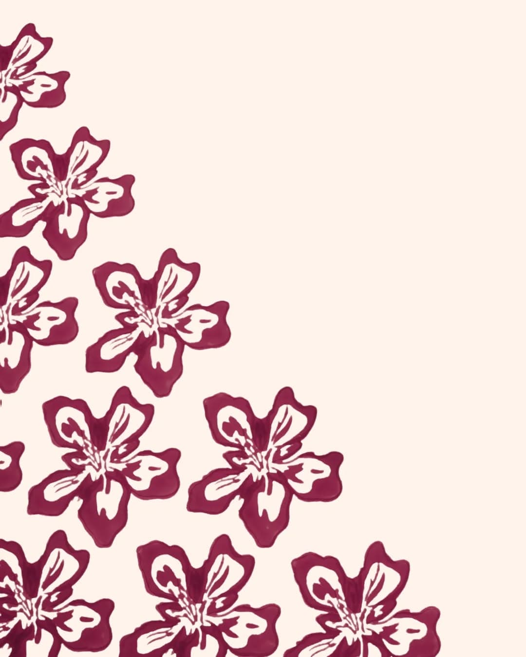 Floral Block Print Scarf